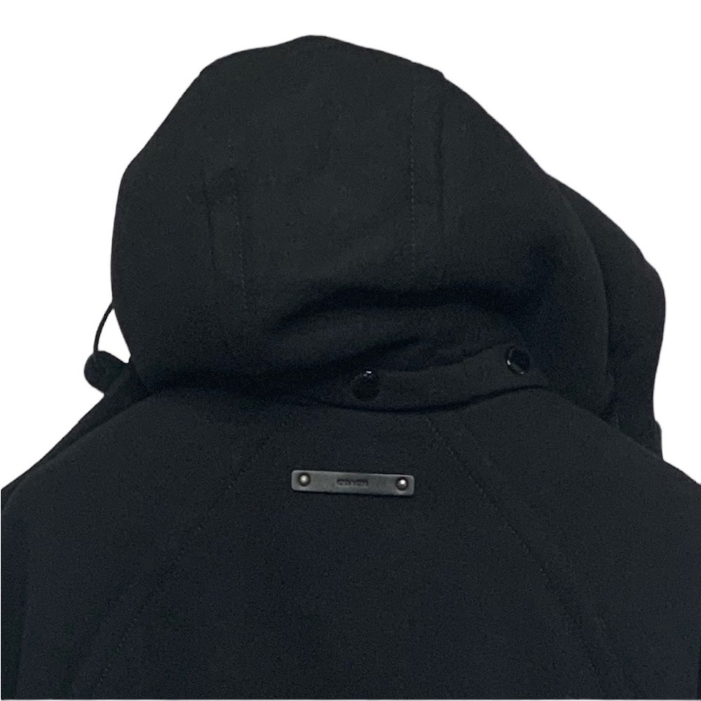 Coach New York Black Leather Trim Parka Coat - Picture 12 of 12